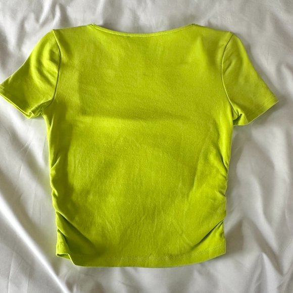zara square neck neon top - Picture 2 of 5